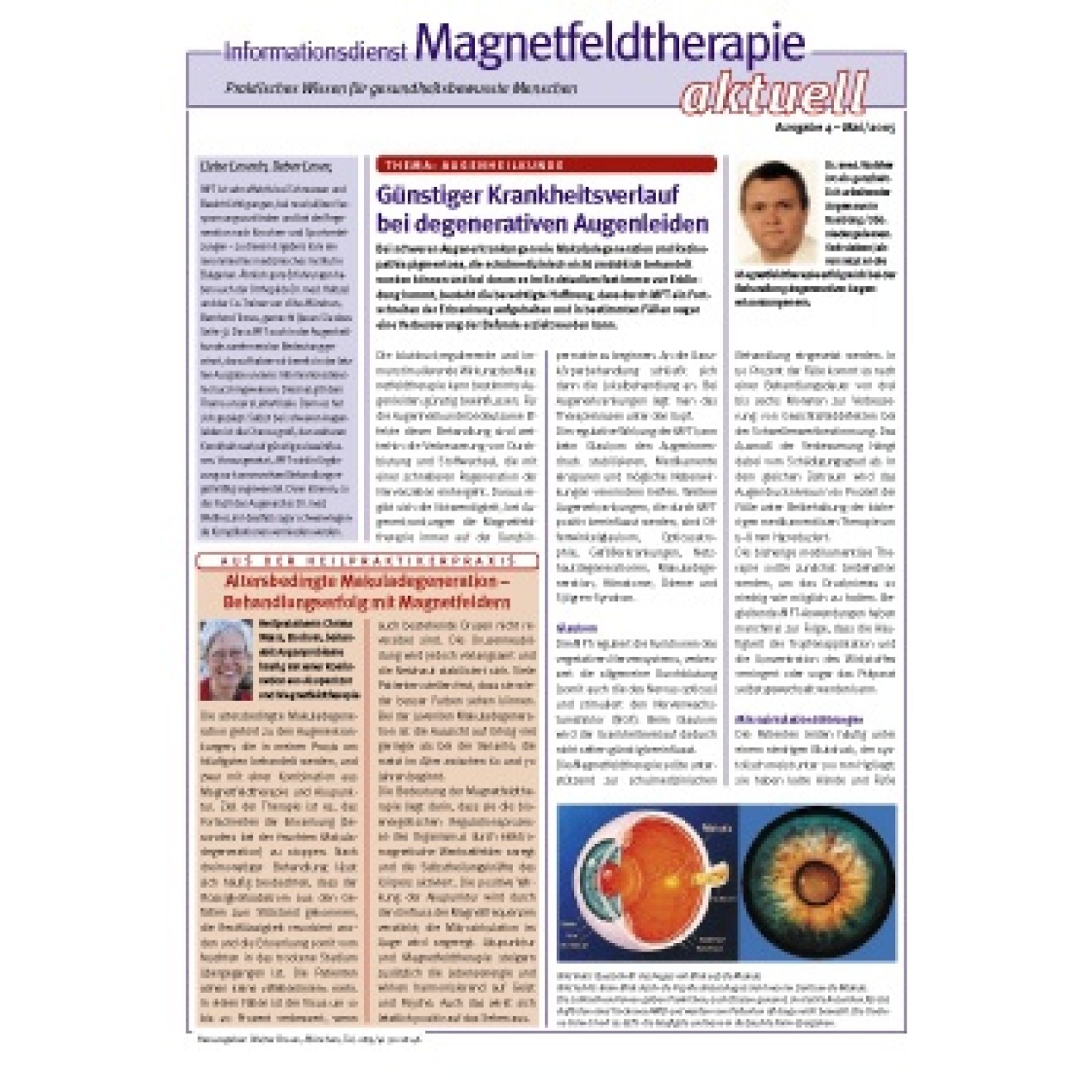 Informationsdienst Magnetfeldtherapie aktuell gemischt